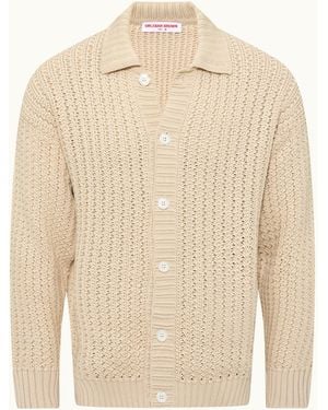 Orlebar Brown Crochet Knitted Shirt - Natural