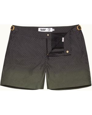 Orlebar Brown Automobili Lamborghini Degrade Hexagon Print Shorter-length Swim Shorts - Black