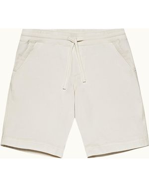 Orlebar Brown Tailored Fit Organic Cotton Sweat Shorts - Natural