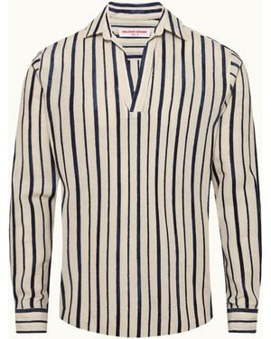 Orlebar Brown Designer Relaxed Fit Shirt - White