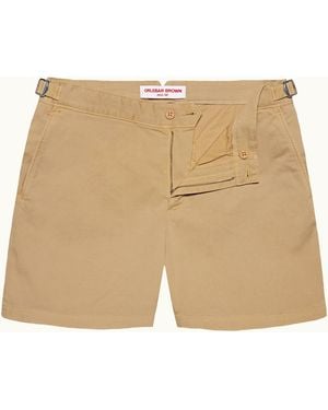 Orlebar Brown Mid-length Stretch-cotton Shorts - Natural