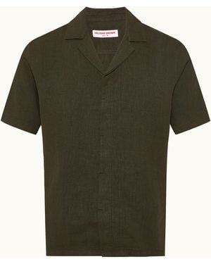 Orlebar Brown Relaxed Fit Short Sleeve Shirt - Green