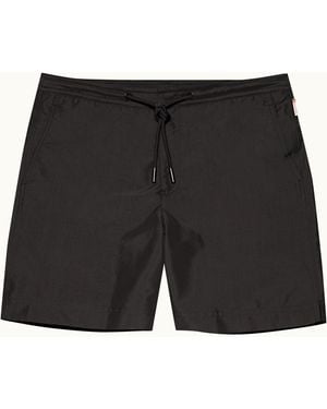 Orlebar Brown Mid-Length Lightweight Drawcord Swim Shorts - Black