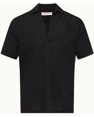 Orlebar Brown Relaxed Fit Short-Sleeve Overhead Shirt - Black