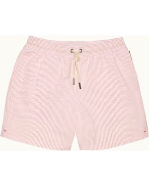 Orlebar Brown Seersucker Stripe Swim Shorts - Pink