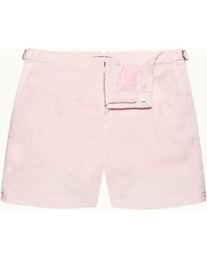 Orlebar Brown Stretch Cotton Tailored Shorts - Pink