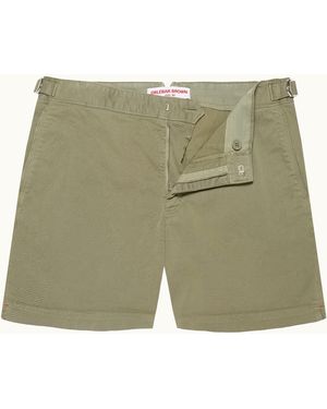 Orlebar Brown Stretch Shorts Relaxed Tailored Style - Green