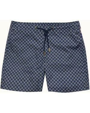 Orlebar Brown Designer Tessoro Swim Shorts - Blue