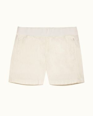 Orlebar Brown Classic Fit Soft Cotton Towelling Shorts - Natural