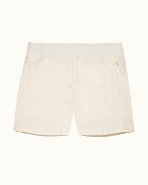 Orlebar Brown Orlebar Classic Fit Soft Cotton Towelling Shorts - Natural