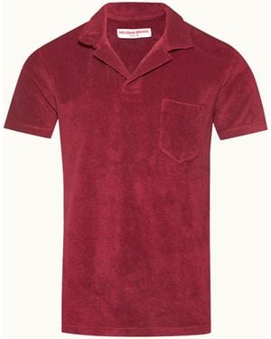 Orlebar Brown Terry Polo Shirt Textured Holiday Essential