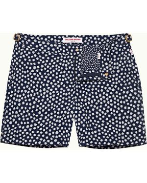 Orlebar Brown Orlebar Night Iris Star Jacquard Mid-Length Swim Shorts - Blue