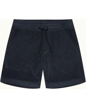 Orlebar Brown Classic Fit Fleece Sweat Shorts - Blue