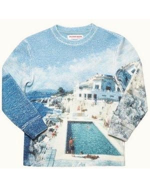 Orlebar Brown Kids Roc Pool Sweatshirt - Blue