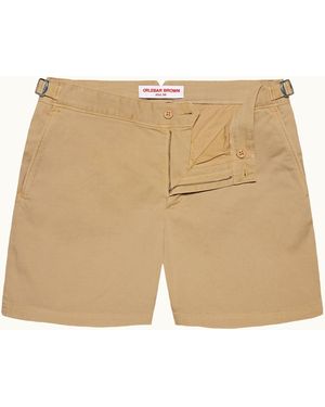 Orlebar Brown Mid-length Stretch-cotton Shorts - Natural