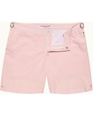 Orlebar Brown Seersucker Swim Shorts - Pink