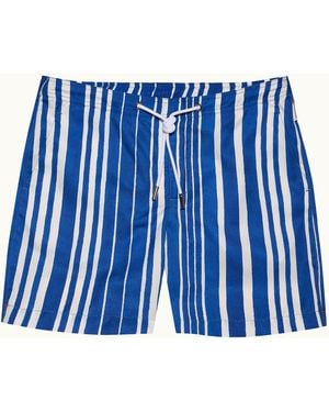 Orlebar Brown Sun Stripe Drawcord Swim Shorts - Blue
