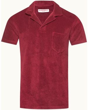 Orlebar Brown Terry Polo Shirt Textured Holiday Essential