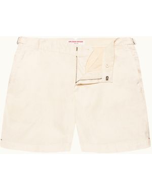 Orlebar Brown Mid-Length Garment Dye Linen-Blend Shorts - Natural