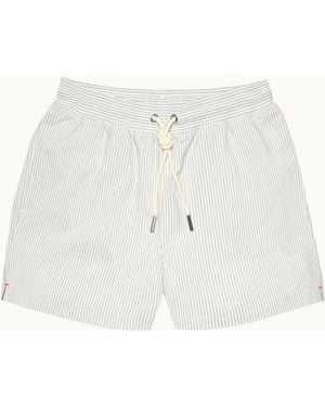 Orlebar Brown Shorter Length Relaxed Fit Swim Shorts - White