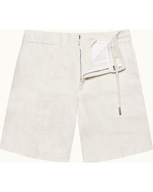 Orlebar Brown Smart Linen Tailored Fit Shorts - White