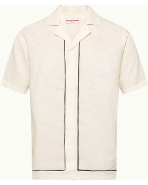 Orlebar Brown Relaxed Fit Button Shirt - Natural