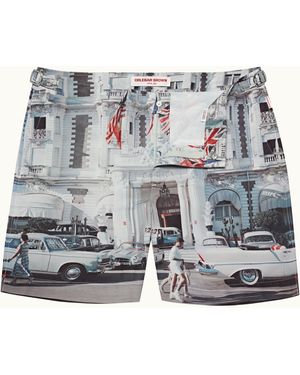 Orlebar Brown Orlebar Photographic Print Mid-Length Swim Shorts - Blue