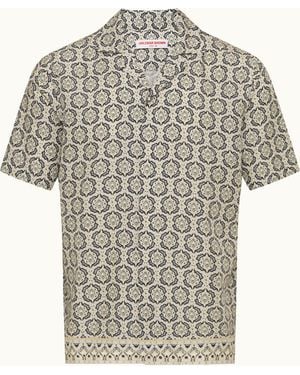 Orlebar Brown Relaxed Fit Print Shirt - White