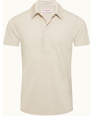 Orlebar Brown Merino Polo Shirt Understated Everyday Style - White