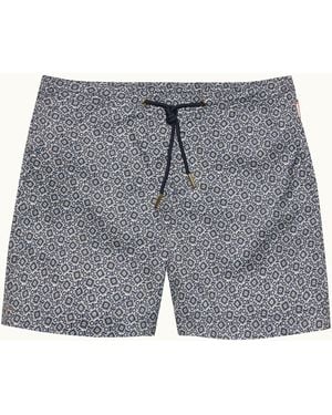 Orlebar Brown Luxurious Printed Swim Shorts - Grey