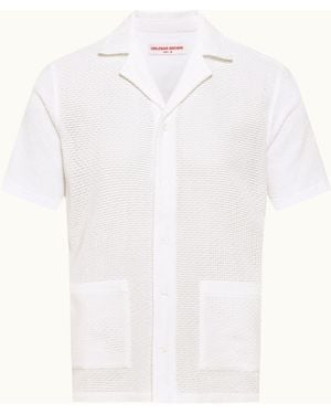 Orlebar Brown Capri Collar Relaxed Fit Shirt - White