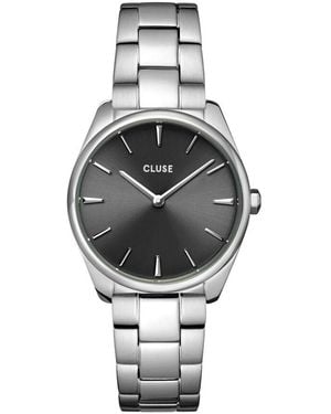 Cluse Damenuhr Féroce Petite Cw11202 Quarz, Uhr Ohne Stein - Mettallic