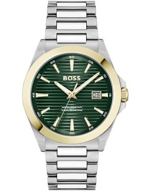 BOSS Herrenuhr 1514173 Quarz, Uhr Ohne Stein - Mettallic
