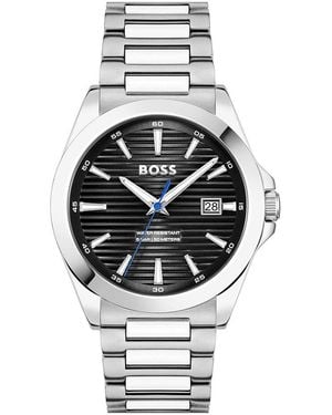 BOSS Herrenuhr 1514170 Quarz, Uhr Ohne Stein - Mettallic