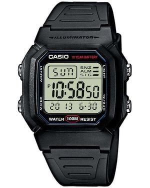 Casio Collection Herrenuhr W-800H-1Aves Digital, Uhr Ohne Stein - Schwarz