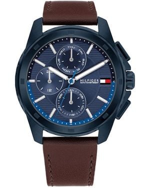 Tommy Hilfiger Herrenuhr 1710632 Quarz, Uhr Ohne Stein - Blau