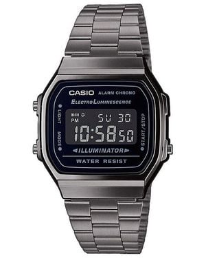 Casio Collection Unisexuhr Vintage A168Wegg-1Bef, Uhr Ohne Stein - Schwarz