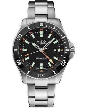 MIDO Herrenuhr Ocean Star Gmt M0266291105101, Uhr Ohne Stein - Mettallic