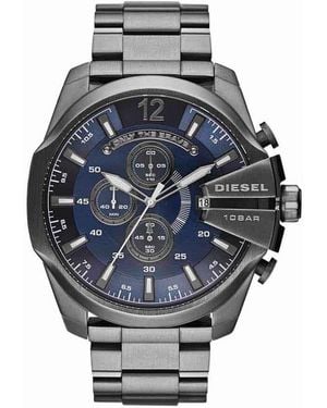 DIESEL Herrenuhr Mega Chief Dz4329 Quarz, Uhr Ohne Stein - Mettallic