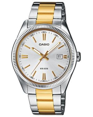 Casio Collection Unisexuhr Ltp-1302Psg-7Aveg Quarz, Uhr Ohne Stein - Mettallic
