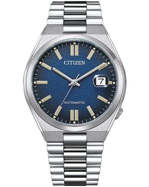 Citizen Unisexuhr Nj0151-88L Automatik, Uhr Ohne Stein - Blau