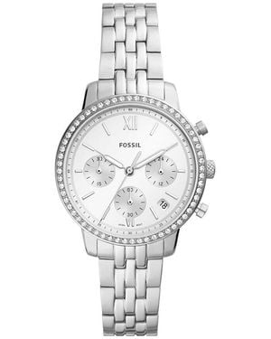Fossil Damenuhr Neutra Es5217 Quarz, Uhr Ohne Stein - Mettallic
