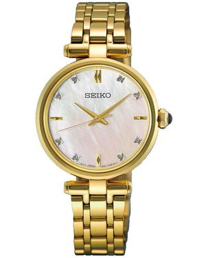 Seiko Damen Quarzuhr Hgh008P1, Uhr Mit Stein - Mettallic