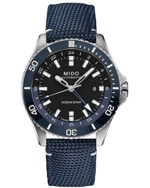 MIDO Herrenuhr Ocean Star Gmt M0266291705100, Uhr Ohne Stein - Blau