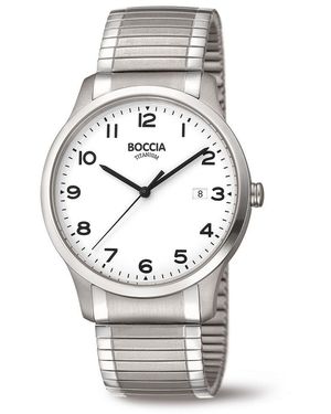 Boccia Herrenuhr Titanium 3616-01 Quarz, Uhr Ohne Stein - Mettallic