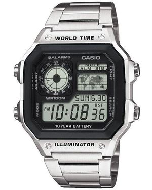 Casio Collection Herrenuhr Ae-1200Whd-1Avef Quarz, Uhr Ohne Stein - Mettallic