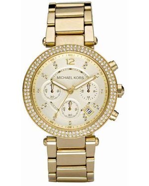 Michael Kors Damenuhr Sofie Mk5354 Quarz, Uhr Mit Stein - Mettallic