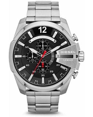 DIESEL Herrenuhr Mega Chief Dz4308 Quarz, Uhr Ohne Stein - Mettallic