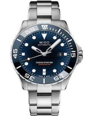 MIDO Herrenuhr Ocean Star Captain M0266081104101, Uhr Ohne Stein - Mettallic