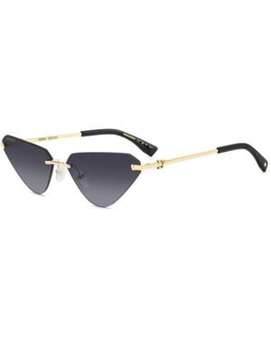 DSquared² D2 0108/S Rhl/9O Sunglasses Metal Cat Eye Normal - Black